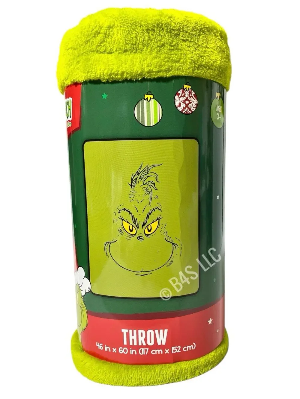 Dr Seuss The Grinch Throw Blanket 46x60 Soft Fleece Christmas